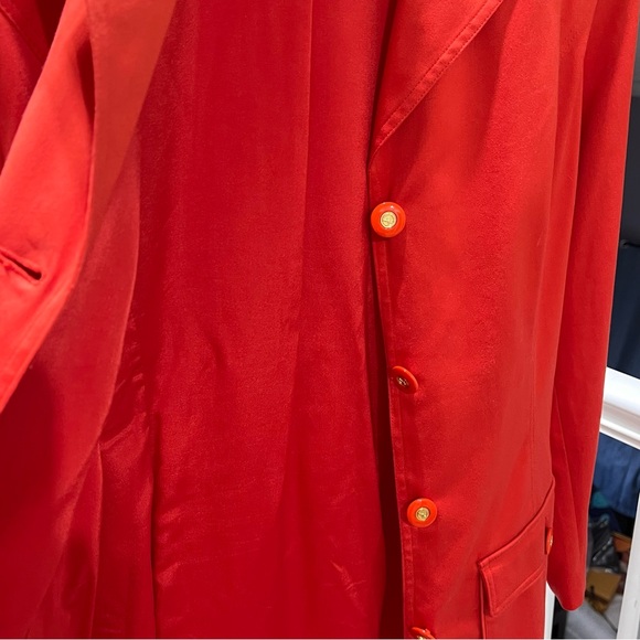 🔥St John Sport🔥 Made In USA Orange Button Closure Blazer  Size Medium - Picture 6 of 10
